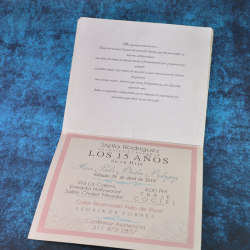 Tarjeta de invitación 12.5x14  - 3