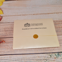 Tarjeta sobre cerrado punto dorado o plateado  - 2