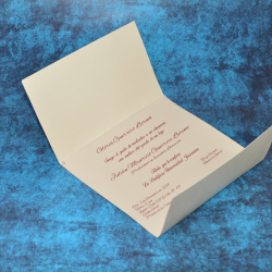 Tarjeta sobre cerrado punto dorado o plateado  - 3